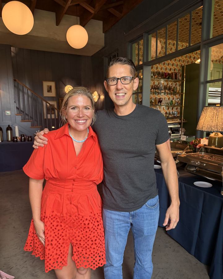 Laura Russom, CMO of ShelfLife, with author Hal Elrod